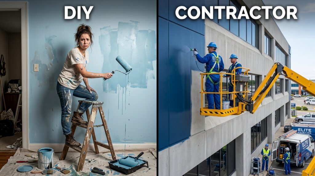 Commercial building painting