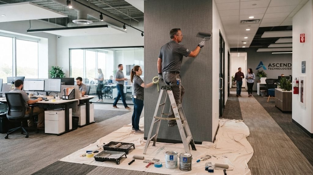 Commercial office painting 