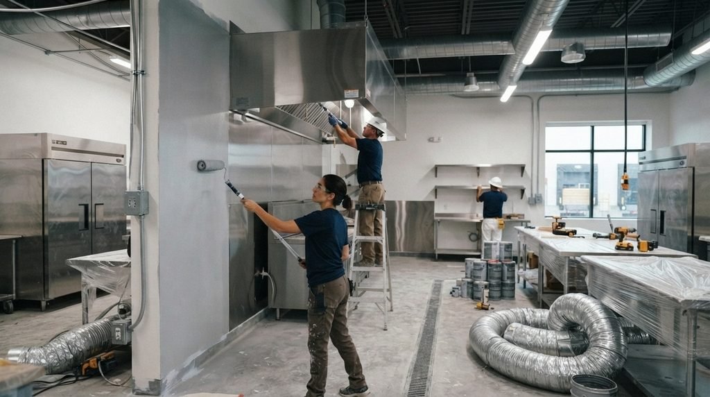 Commercial Kitchen Walls