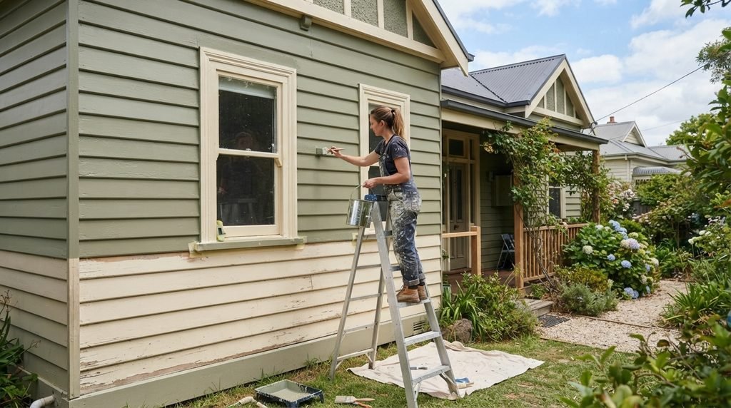 weatherboard house exterior painting